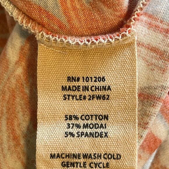 Soft Surroundings Spritzer Maxi Dress Womens XL Blue Red Twist Front Beachy Long - Picture 7 of 10